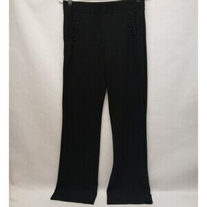 Betabrand Women's Black Size Medium Pullon Yoga Pants Stretch Work Career Pants